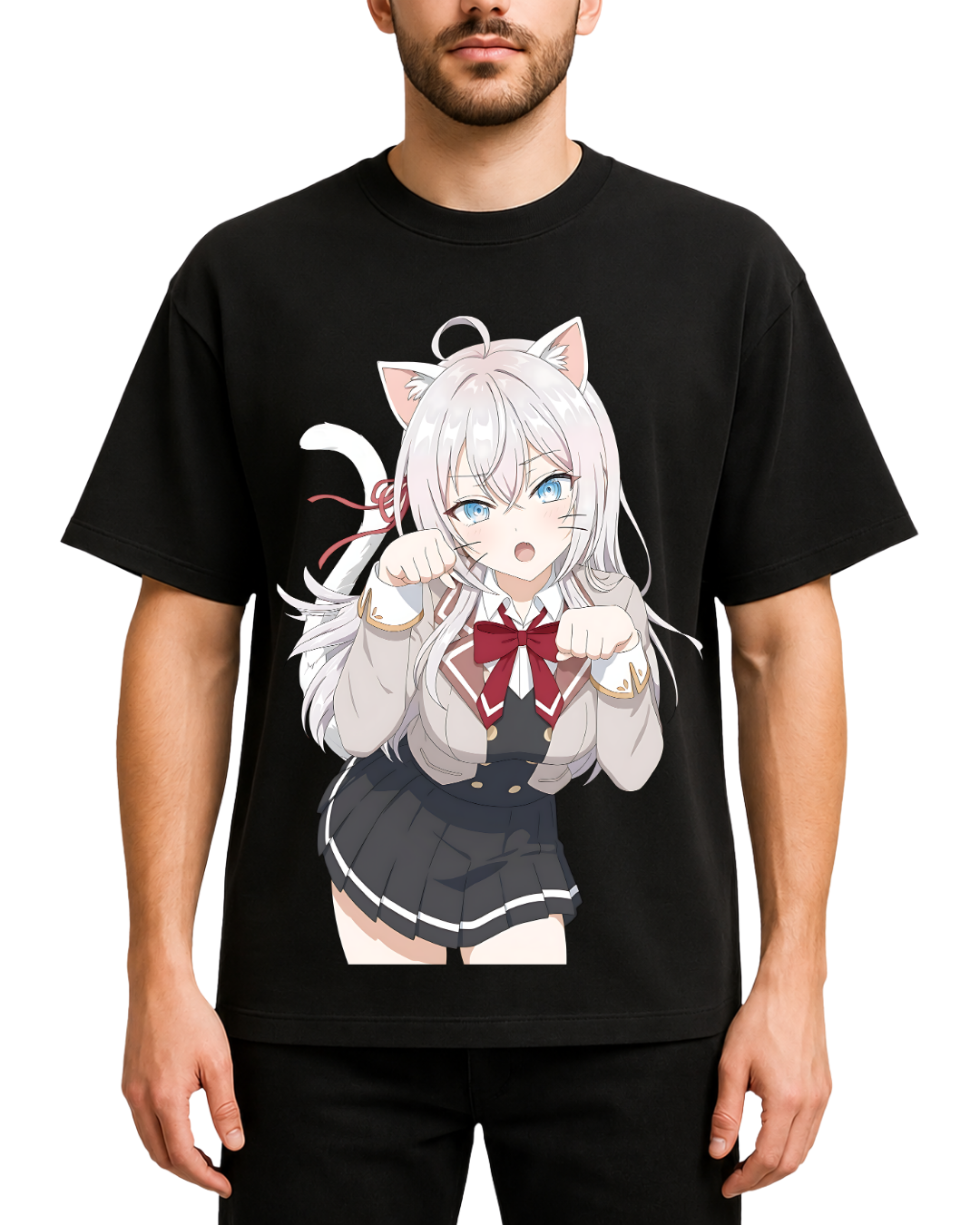 Alya Sometimes Hides Her Feelings in Russian Nekomimi Anime Oversized T-Shirt