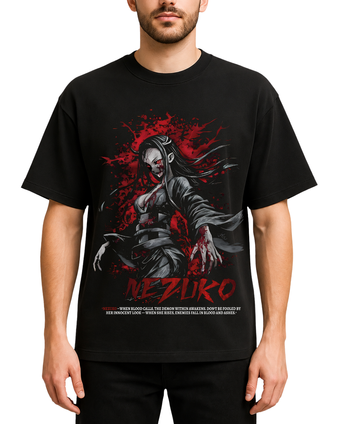 Nezuko Demon Slayer Anime Oversized T-Shirt