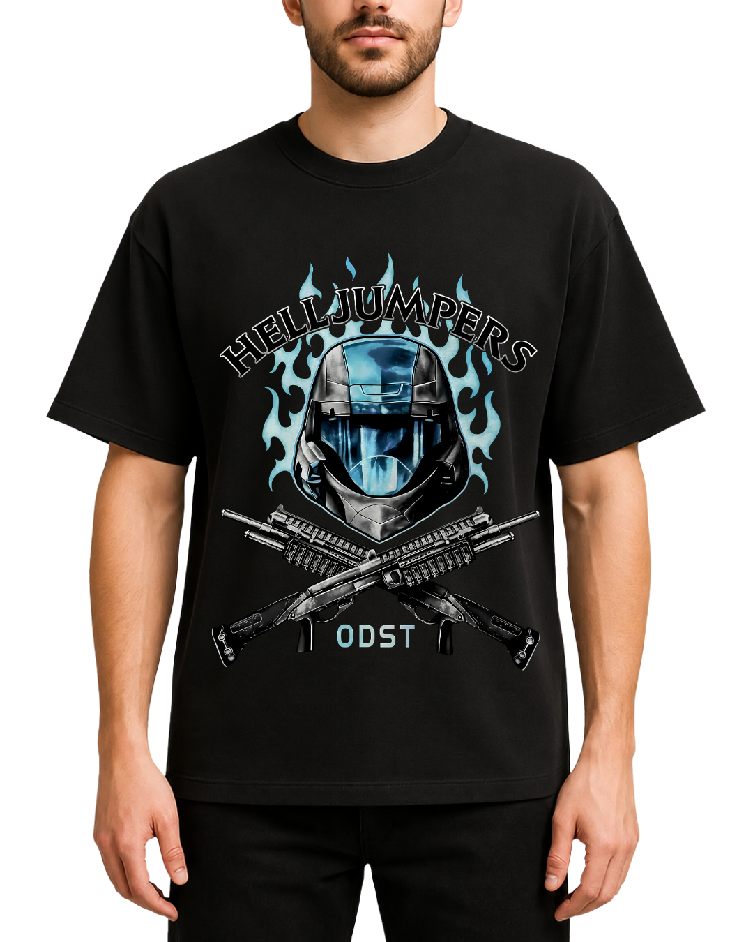 Halo ODST Helljumpers Gaming Graphic Tee