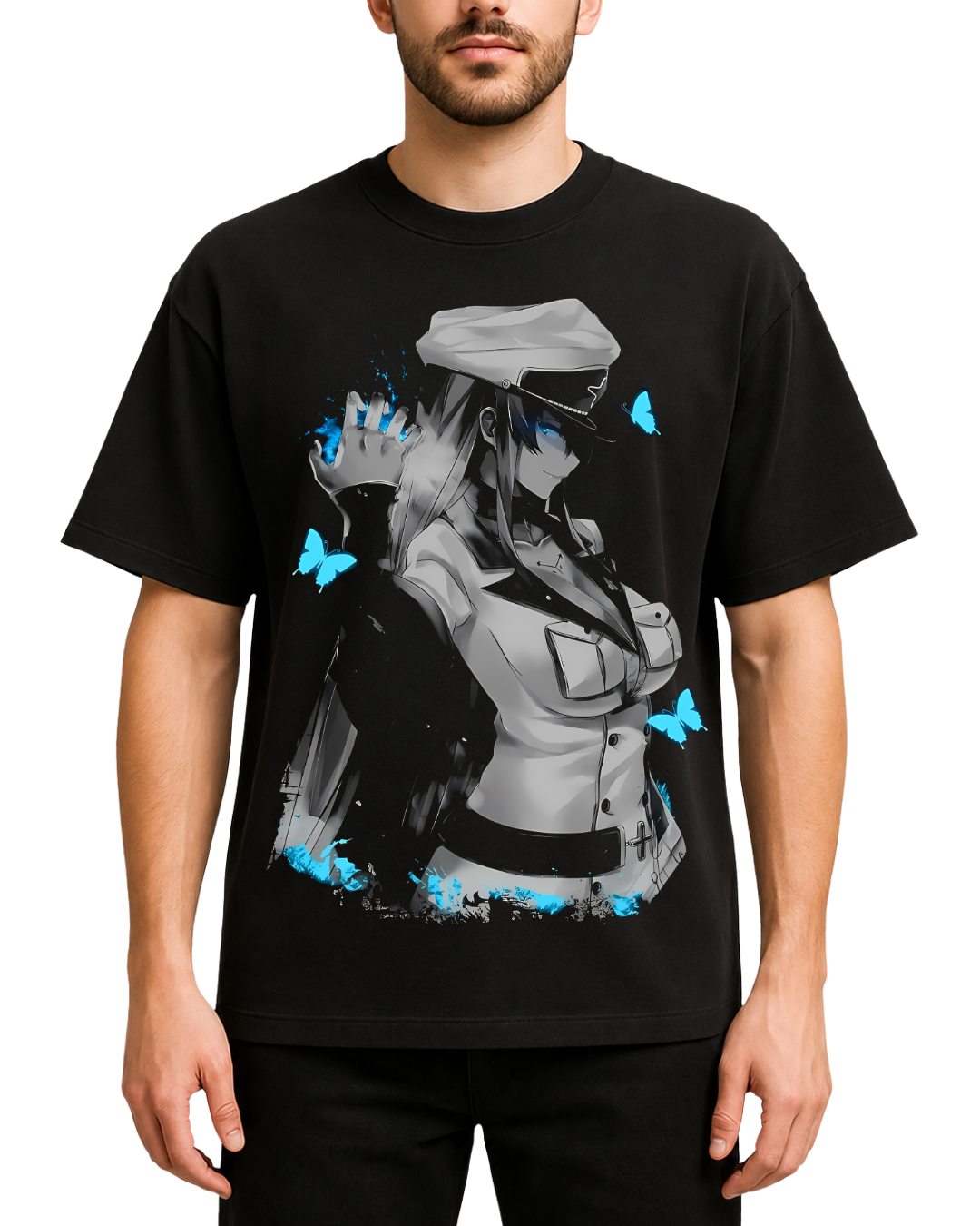 Esdeath Anime Graphic Tee Ice Queen Akame Ga Kill Oversized T-Shirt