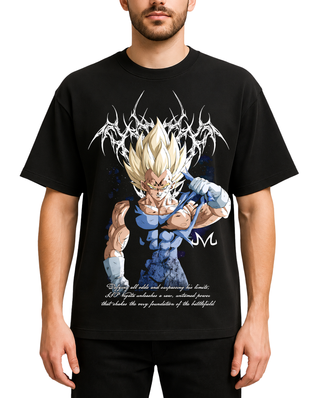 Majin Vegeta Dragon Ball Anime Oversized Graphic Tee
