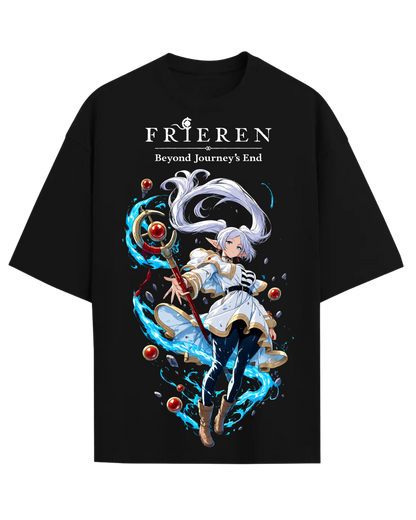 Frieren Beyond Journey's End Anime Oversized Graphic T-Shirt