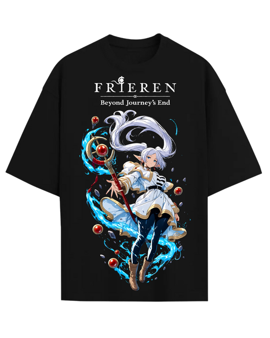 Frieren Beyond Journey's End Anime Oversized Graphic T-Shirt
