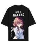 Miku Nakano Quintessential Quintuplets Anime Oversized Graphic T-Shirt