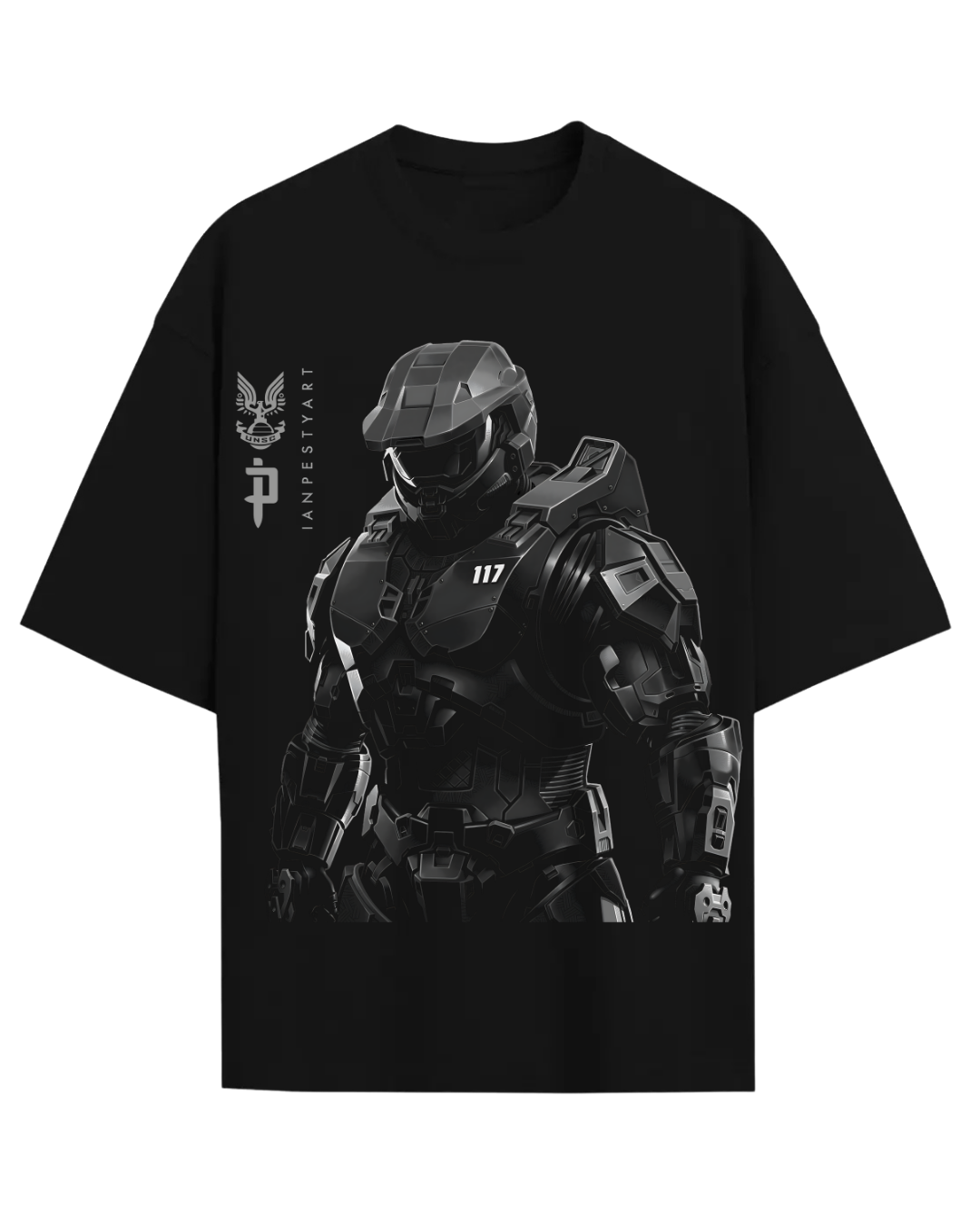 Master Chief Spartan 117 Halo Graphic Tee