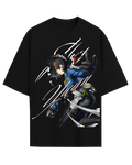 Zhu Yuan Zenless Zone Zero Anime Graphic Oversized T-Shirt