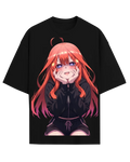 Itsuki Nakano Quintessential Quintuplets Cute Anime Graphic Oversized T-Shirt