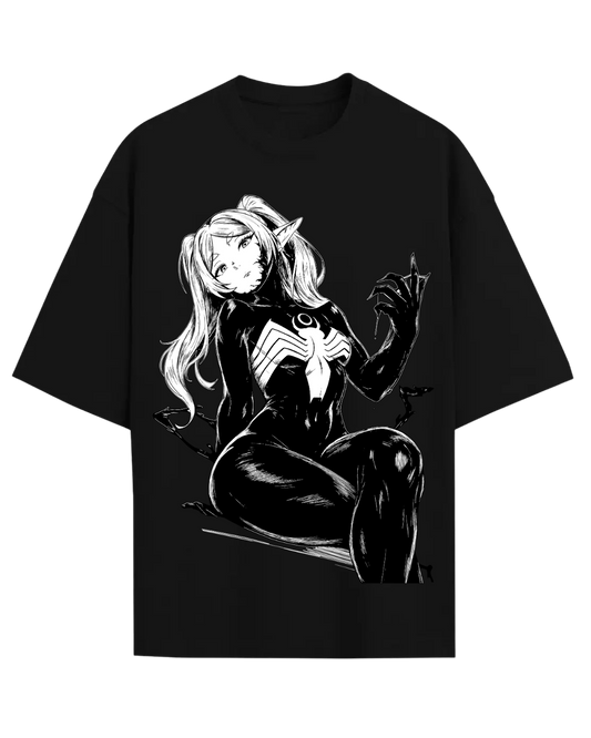 Venomized Anime Elf Girl Symbiote Manga Waifu Graphic T-Shirt