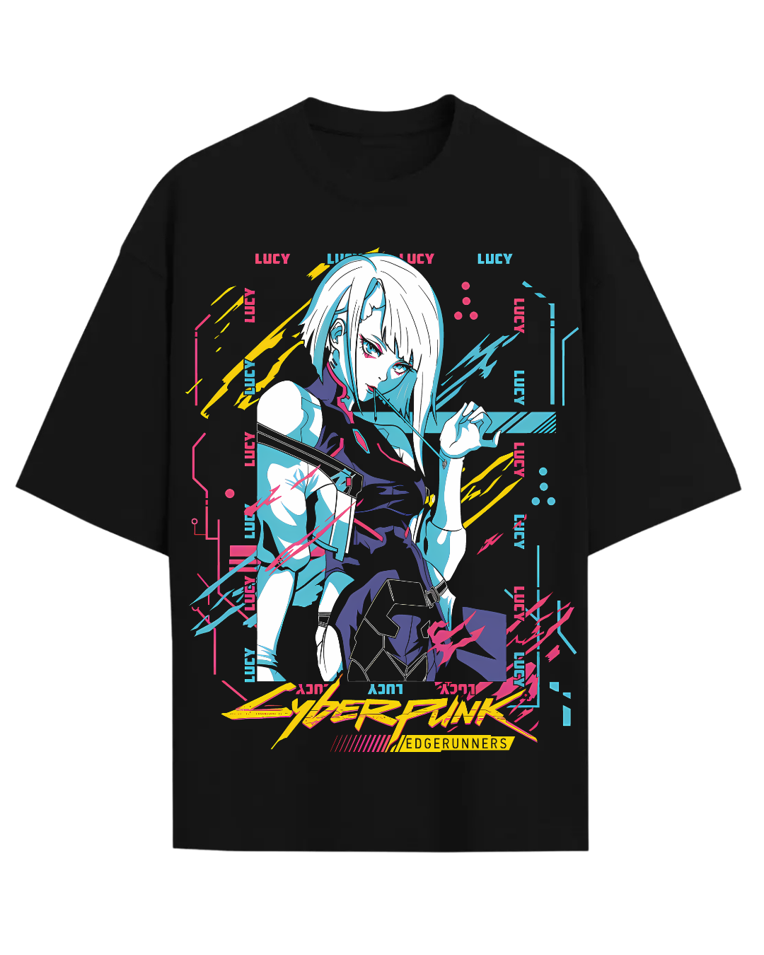Lucy Cyberpunk Edgerunners Anime Graphic T-Shirt