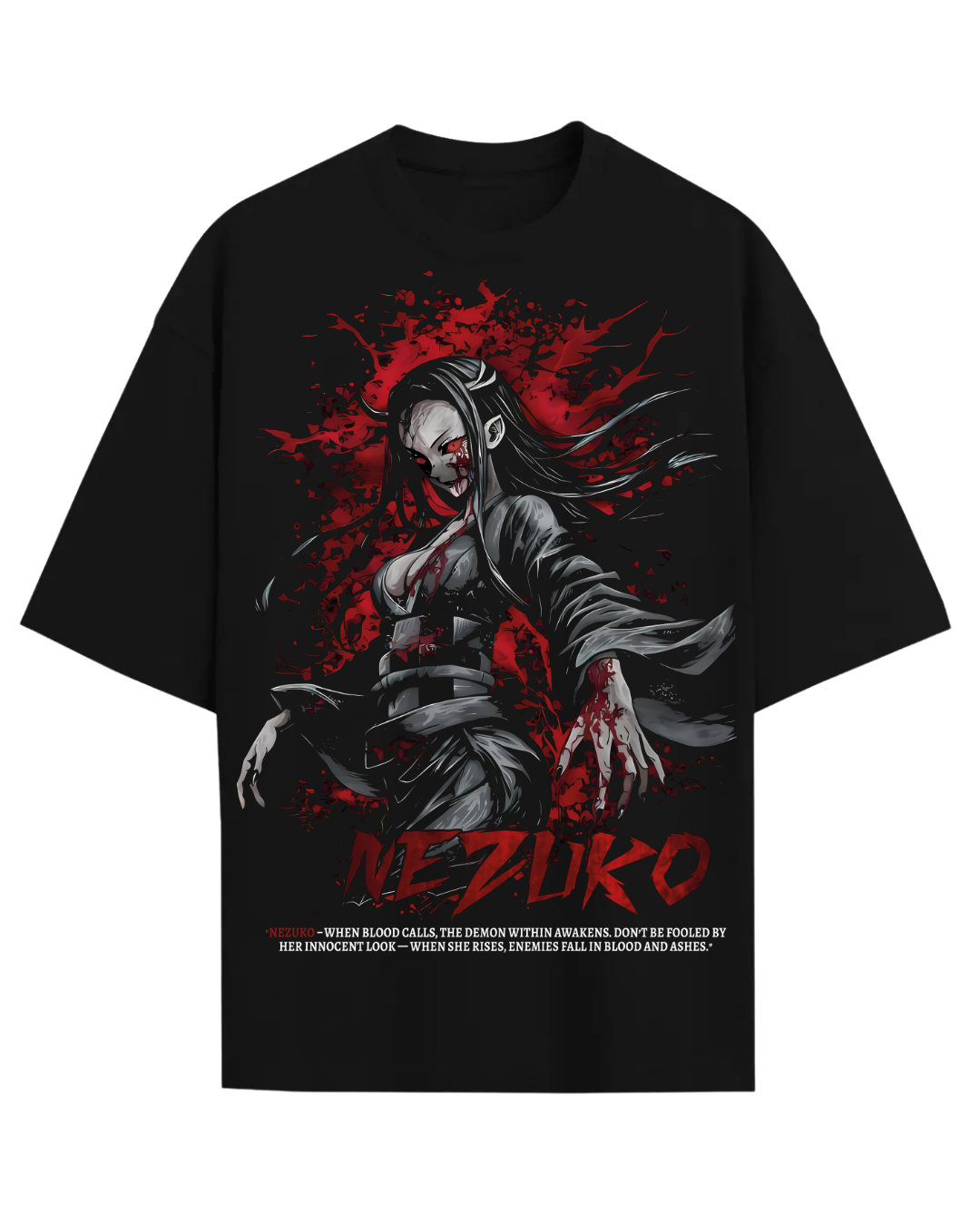 Nezuko Demon Slayer Anime Oversized T-Shirt