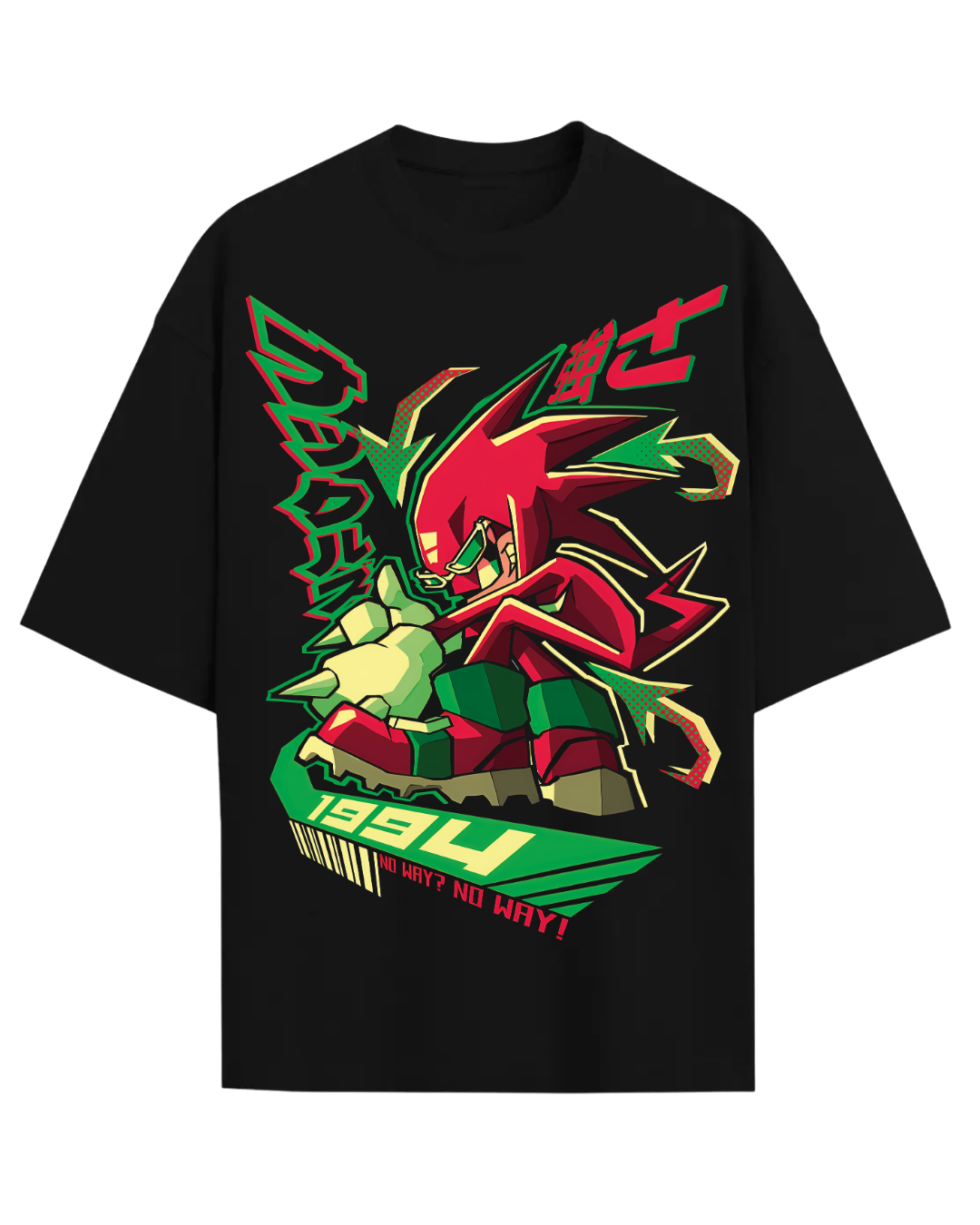 Knuckles Retro 1994 Sonic Gamer Graphic Tee