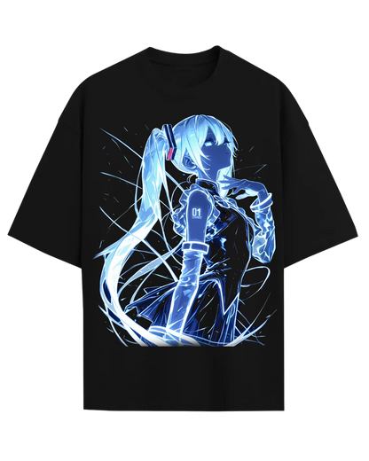 Hatsune Miku Cyberpunk Anime Vocaloid Oversized Graphic Tee