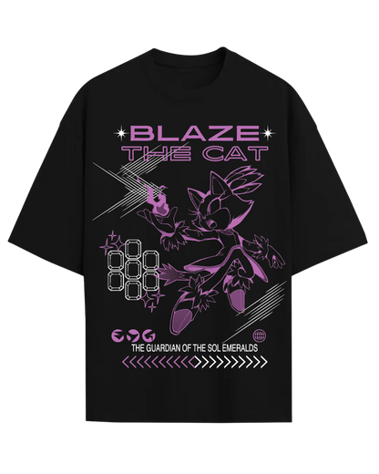 Blaze the Cat Anime Graphic T-Shirt