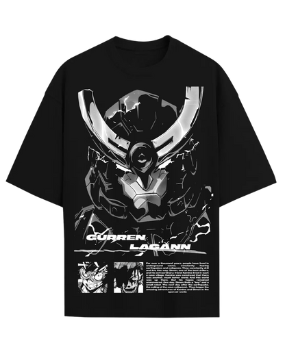 Gurren Lagann Anime Oversized Graphic T-Shirt