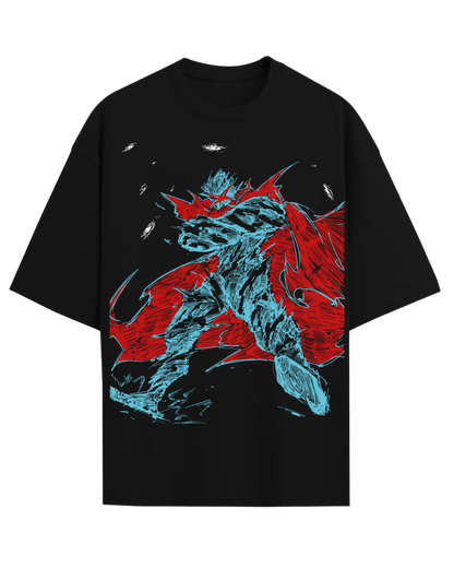 Gurren Lagann Kamina Anime Graphic Oversized T-Shirt