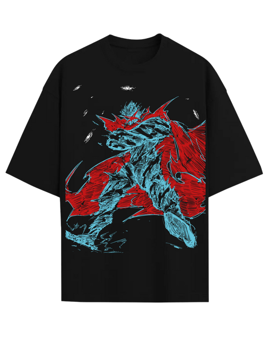 Gurren Lagann Kamina Anime Graphic Oversized T-Shirt