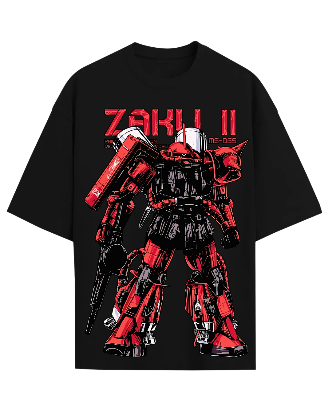 Gundam Zaku II MS-06S Anime Graphic Tee