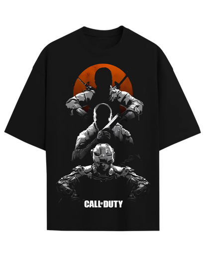 Call of Duty CoD Black Ops Warzone Gamer Oversized Graphic T-Shirt