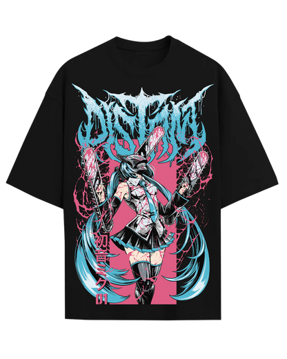 Hatsune Miku Chainsaw Man Mashup Graphic Tee