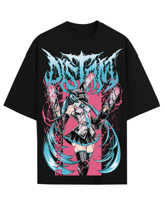 Hatsune Miku Chainsaw Man Mashup Graphic Tee