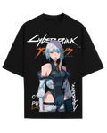 Cyberpunk Anime Lucy Oversized Graphic Tee