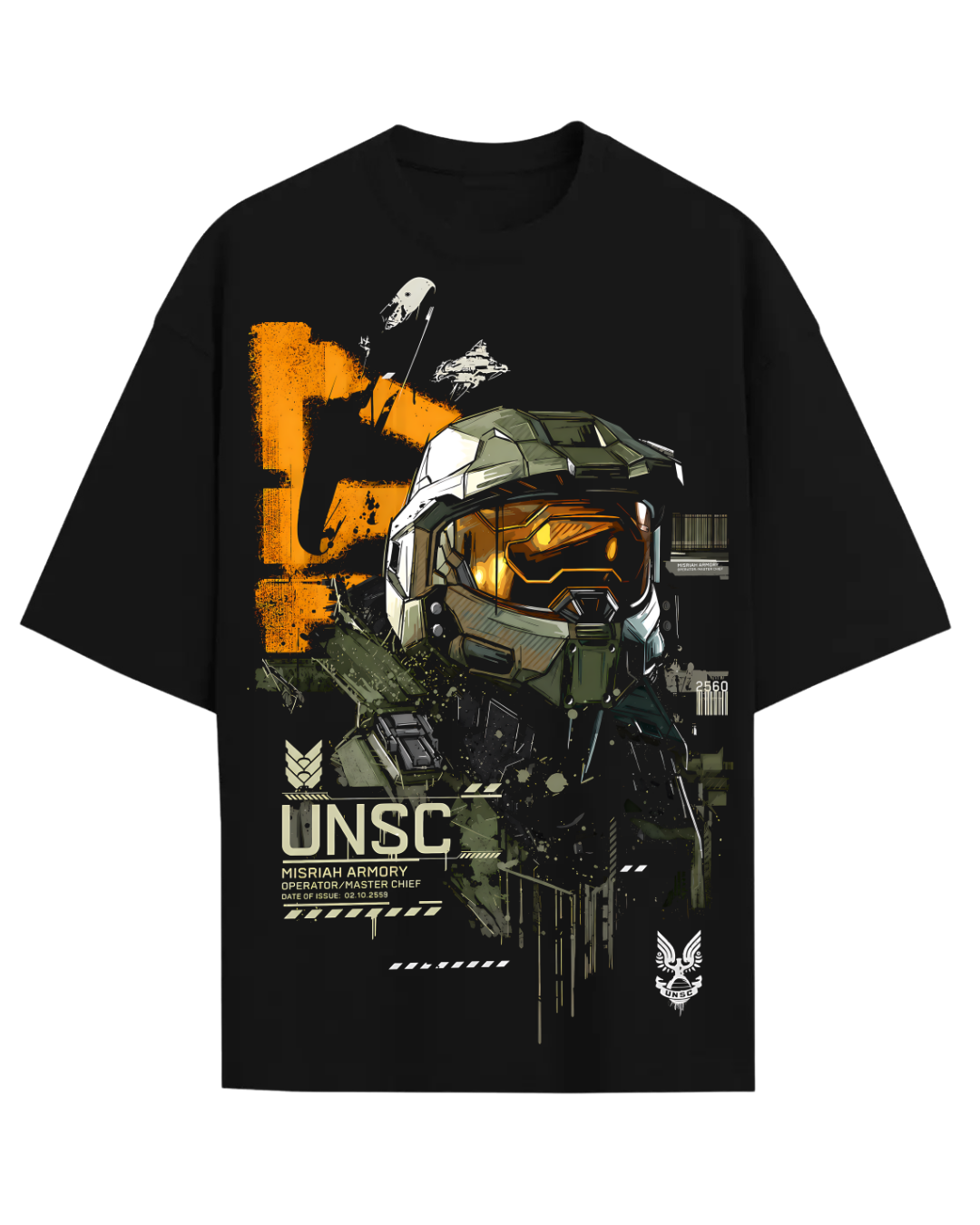 Halo Master Chief UNSC Spartan 117 Graphic T-Shirt