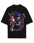 Metal Sonic Retro Gaming Graphic Oversized Heavyweight T-Shirt