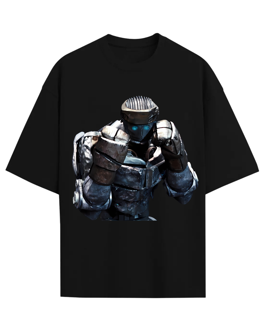 Real Steel Atom Robot Boxing Oversized Graphic Tee