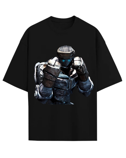 Real Steel Atom Robot Boxing Oversized Graphic Tee