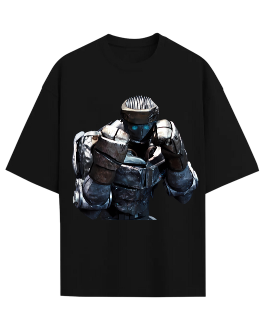 Real Steel Atom Robot Boxing Oversized Graphic Tee