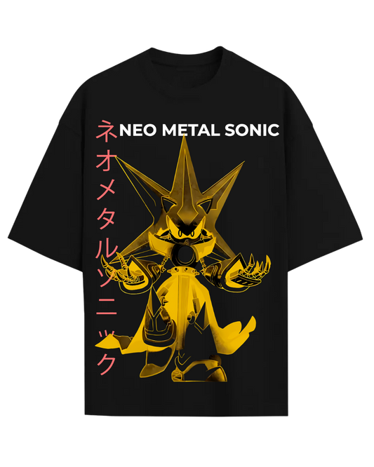 Neo Metal Sonic Japanese Streetwear Graphic T-Shirt