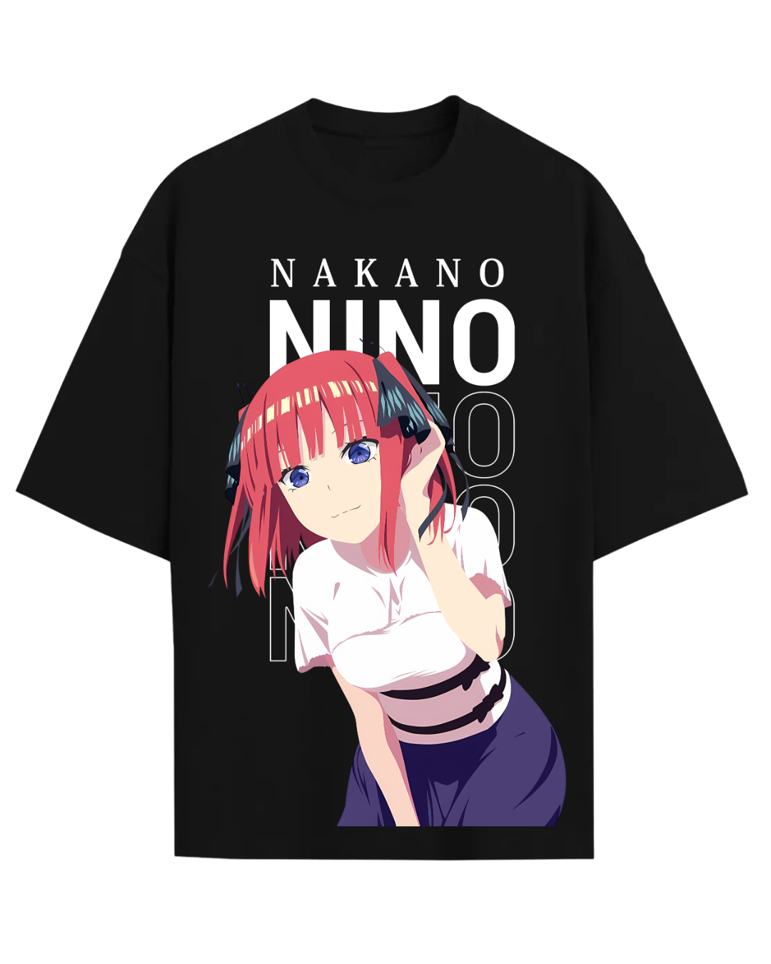 Nino Nakano The Quintessential Quintuplets Anime Graphic Oversized T-Shirt