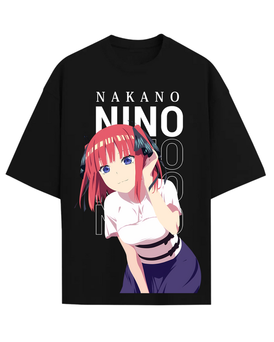 Nino Nakano The Quintessential Quintuplets Anime Graphic Oversized T-Shirt