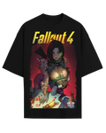 Fallout 4 Vault Girl Anime Waifu Heavyweight Oversized Graphic Tee