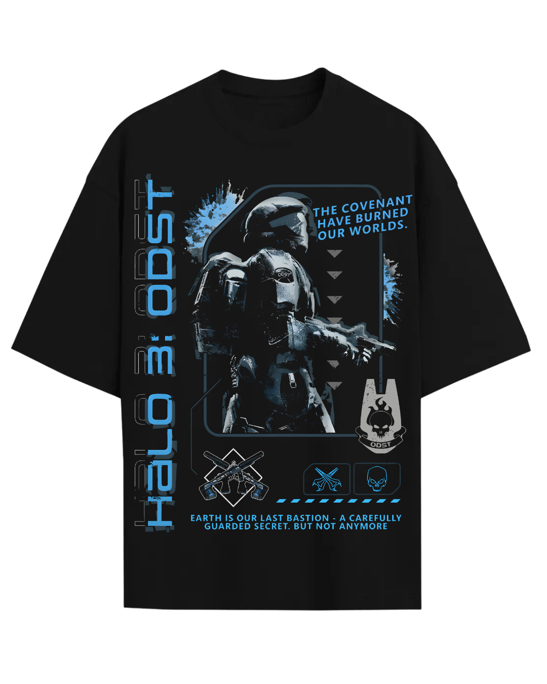 Halo 3 ODST Vintage Graphic T-Shirt