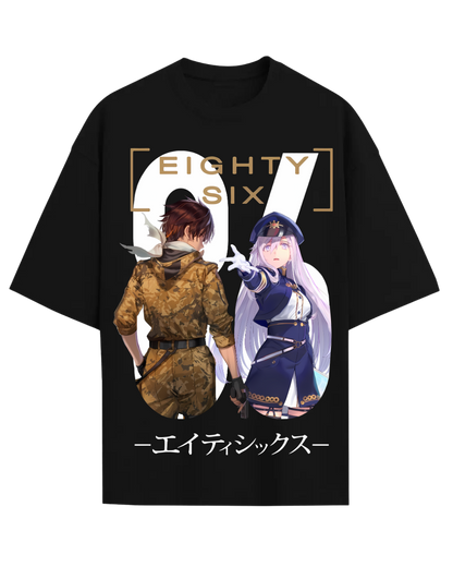 86 Eighty Six Anime Graphic Tee Lena and Shin Streetwear T-Shirt