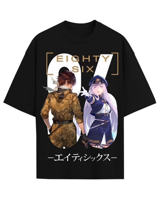 86 Eighty Six Anime Graphic Tee Lena and Shin Streetwear T-Shirt