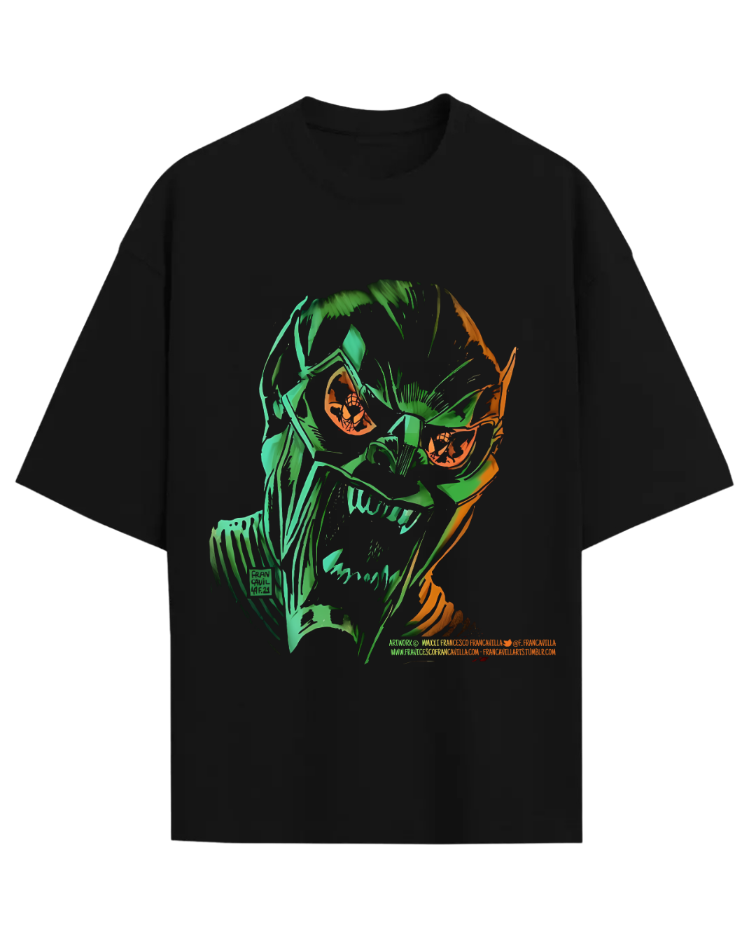Green Goblin Spider-Man Villain Graphic Tee
