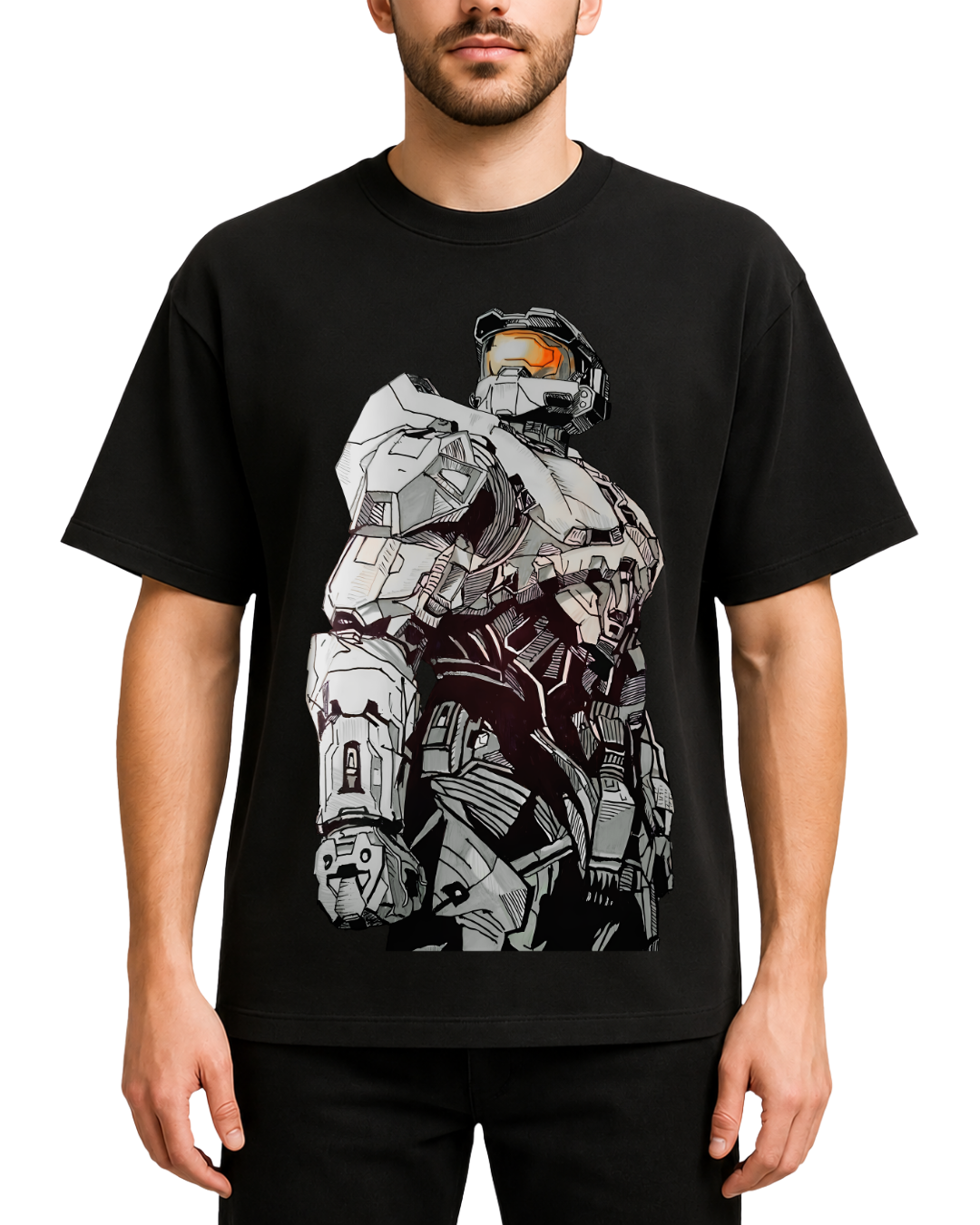 Halo Master Chief Spartan 117 Graphic Tee