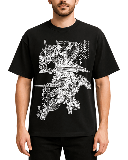 Gundam Iron-Blooded Orphans Mecha Anime Oversized T-Shirt