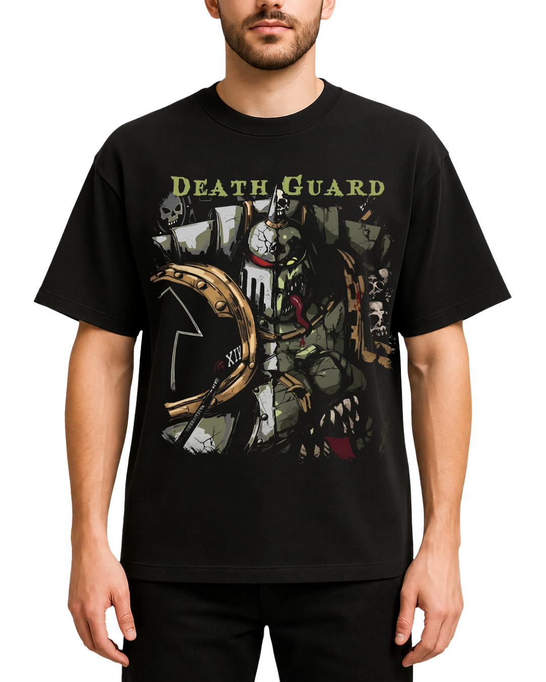 Warhammer 40k Death Guard Nurgle Chaos Space Marine Graphic Tee