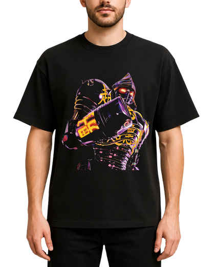 Real Steel Noisy Boy Robot Cyberpunk Mecha Japanese Graphic Tee