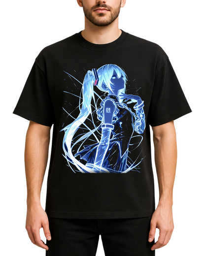 Hatsune Miku Cyberpunk Anime Vocaloid Oversized Graphic Tee