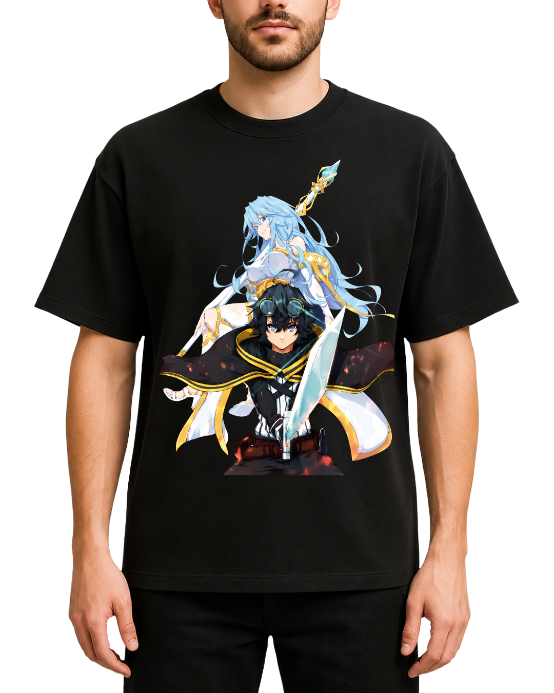 Wistoria Wand and Sword Will Serfort Elfaria Anime Oversized T-Shirt