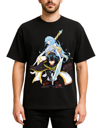 Wistoria Wand and Sword Will Serfort Elfaria Anime Oversized T-Shirt