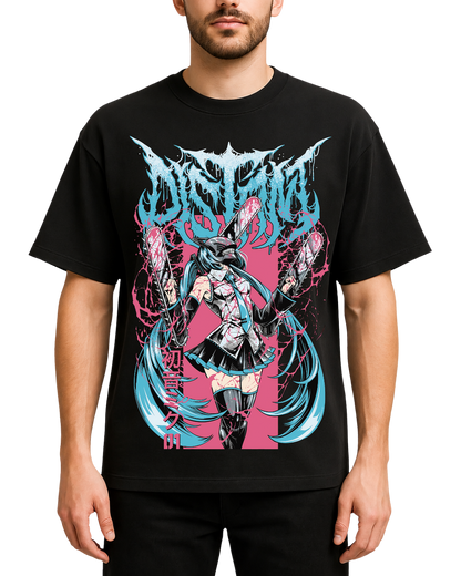Hatsune Miku Chainsaw Man Mashup Graphic Tee