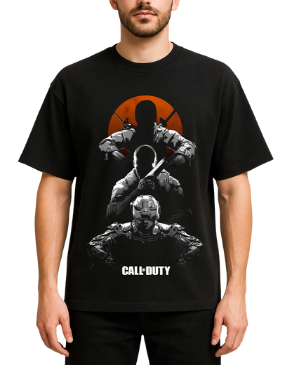 Call of Duty CoD Black Ops Warzone Gamer Oversized Graphic T-Shirt