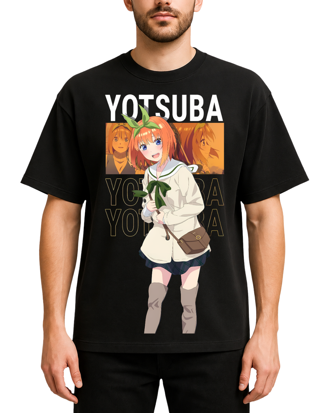 Yotsuba Nakano The Quintessential Quintuplets Anime Oversized Graphic T-Shirt