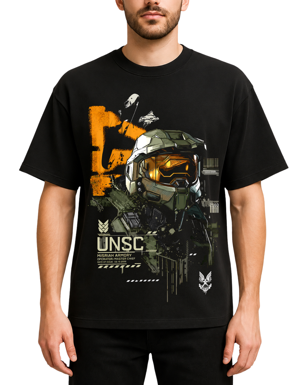 Halo Master Chief UNSC Spartan 117 Graphic T-Shirt