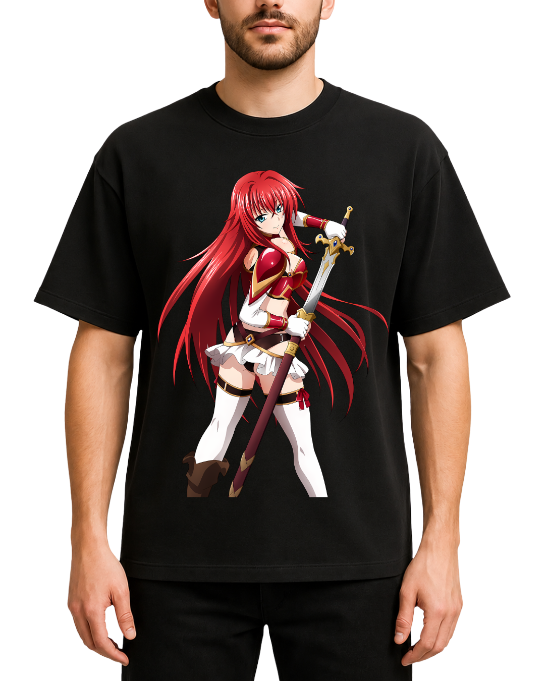 Rias Gremory Anime Waifu Warrior Graphic T-Shirt